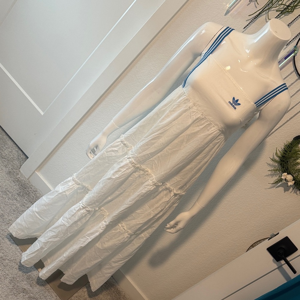 adidas White Maxi dress